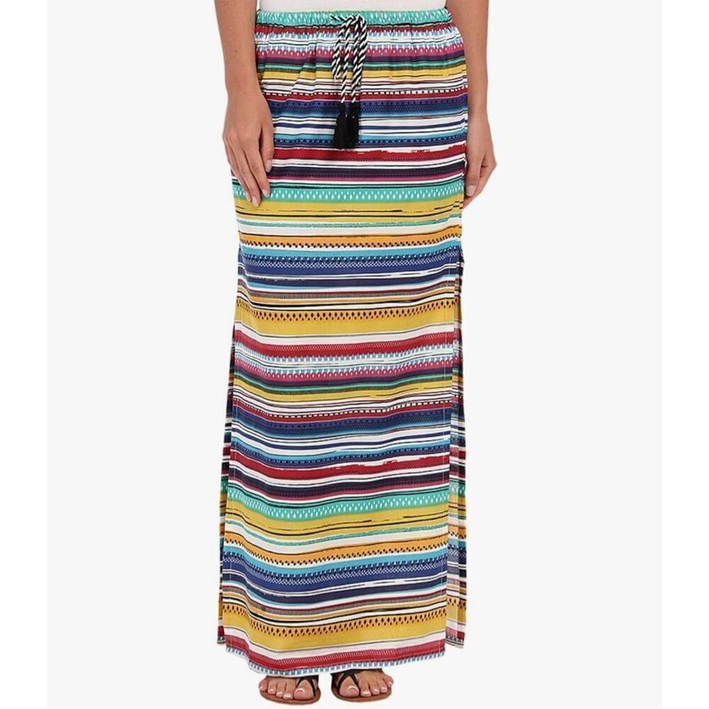 Rip Curl Caliente Striped Maxi Skirt Nwt Size Medium
